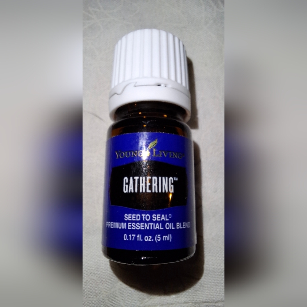 Young Living Gathering Essential Oil in Blue